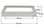 Χειρολαβή λευκή πόρτας ψυγείου GORENJE/KORTING original<br><span style='color:#ff0000'>(Κατηργημένο)</span>