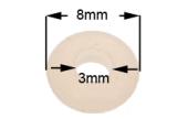 Λαστιχάκι μικρό (8mm x 3mm) στον σωλήνα νερού (στον λέβητα) καφετιέρας KRUPS (XP2000) original