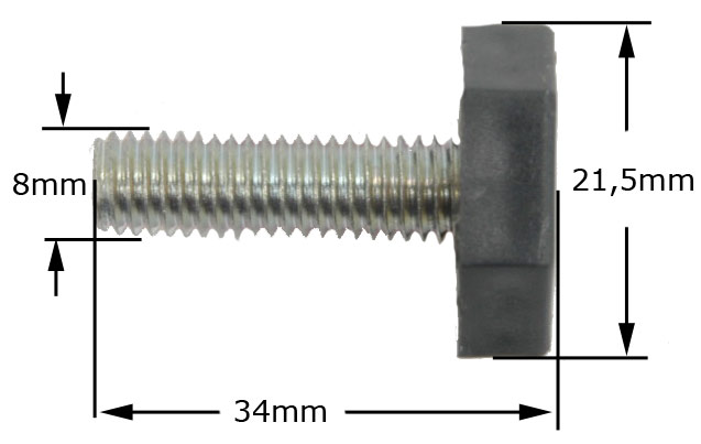 Ποδαράκι Φ8mm ψυγείου SIEMENS / PITSOS / BOSCH ... original