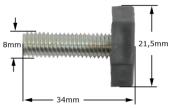 Ποδαράκι Φ8mm ψυγείου SIEMENS / PITSOS / BOSCH ... original