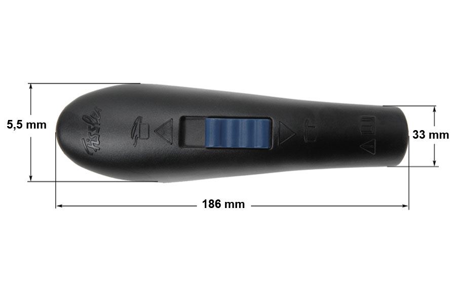 Λαβή μαύρη άνω, καπακιού χύτρας ταχύτητος FISSLER BLUE POINT original
