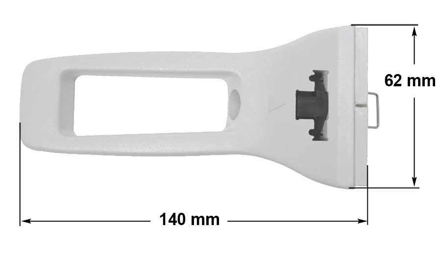 Λαβή λευκή κάτω σκεύους χύτρας ταχύτητος FISSLER CARINA 26cm 8-10lt original