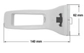 Λαβή λευκή κάτω σκεύους χύτρας ταχύτητος FISSLER CARINA 26cm 8-10lt original