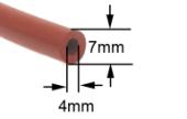 Σωλήνας σιλικόνης, 4 X 8 X 340mm ατμού, ατμοσυστήματος STIRELLA / DELONGHI ...