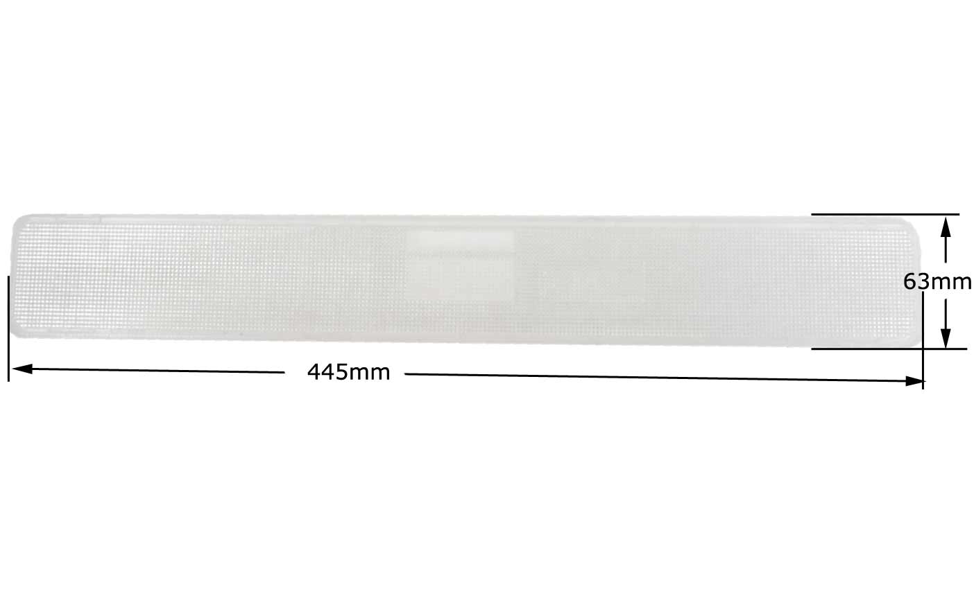 Κάλυμμα φωτός 445 x 63mm, απορροφητήρα TEKA original
