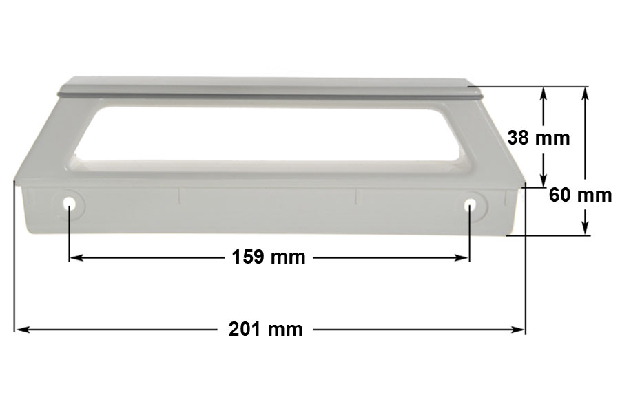 Χειρολαβή λευκή πόρτας ψυγείου GORENJE / KORTING original