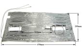 Αντίσταση 220volt, 80watt αυτοκόλλητη στη συλλογή υδάτων ψυγείου PITSOS / SIEMENS...