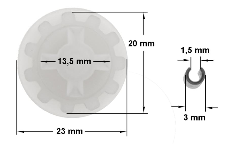 Κόμπλερ πλαστικός σύνδεσμος μετάδοσης κίνησης στο μοτέρ, μίξερ KENWOOD original