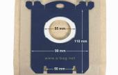 Σακούλα χάρτινη, σετ 5 τεμαχίων σκούπας S.BAG, AEG / ELECTROLUX / PHILIPS original