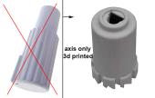Άξονας μόνο, κουμπιού λευκό πατητό επιλογής η θερμοκρασίας φούρνου NEFF -3d printed