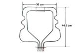 Αντίσταση 830watt 220volt + 650watt 85volt κάτω φούρνου κουζίνας SIEMENS ...