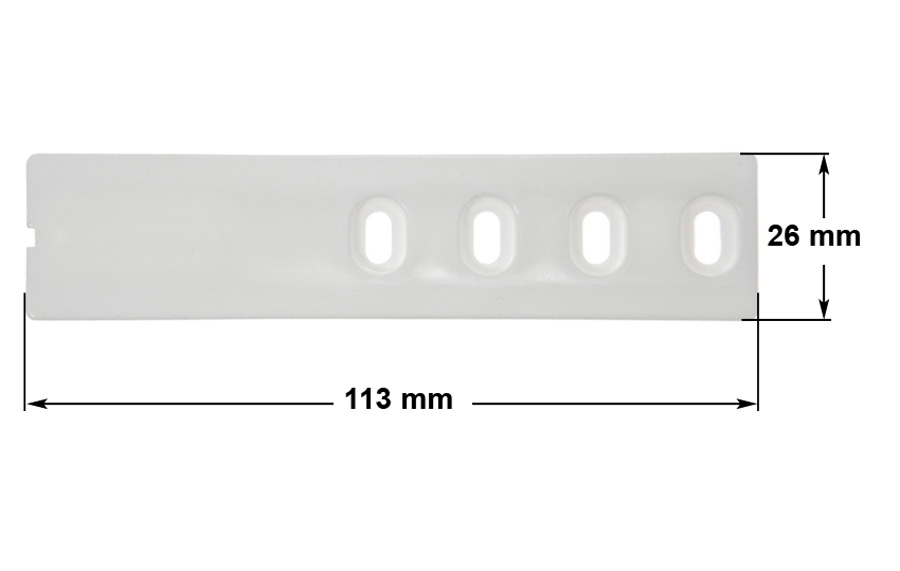 Ράγα ολίσθησης πλαστική μεντεσέ εντοιχισμού ψυγείου MIELE original