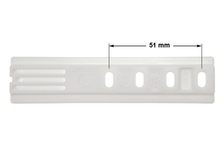 Ράγα ολίσθησης πλαστική μεντεσέ εντοιχισμού ψυγείου MIELE original