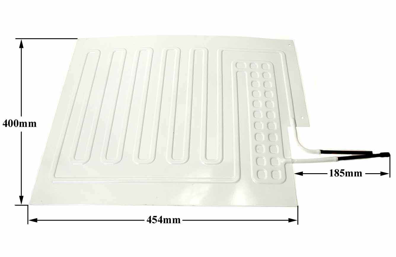 Εξατμιστής πλάτη συντήρησης ψυγείου 500mm X 400mm χωρίς τριχοειδή σωλήνα ΓΕΝΙΚΗΣ ΧΡΗΣΗΣ