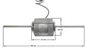 Μοτέρ διαξονικό 220Volt 110 / 300Watt 1110 στρ / λεπτό 3 ταχ.ανεμιστήρα κλιματιστικού ΓΕΝΙΚΗΣ ΧΡΗΣΗΣ