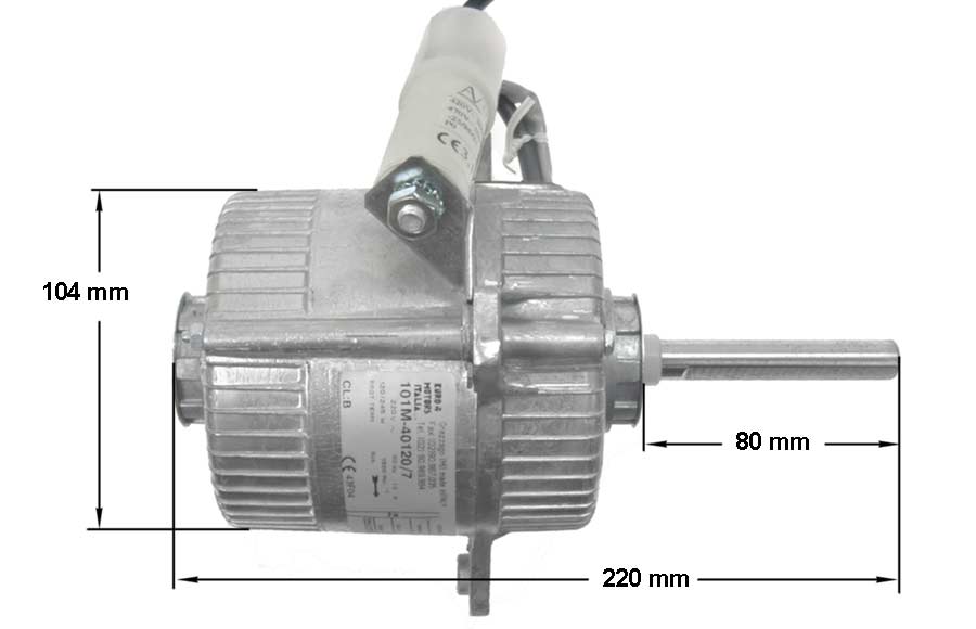 Μοτέρ μονοφασικό 120 / 245watt 220volt - δεξιόστροφο η και αριστερόστροφο ψυκτικού συγκροτήματος