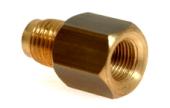 Link reducers 1 / 4 'male X 1 / 8' female brass threaded connection for pressure gauge.