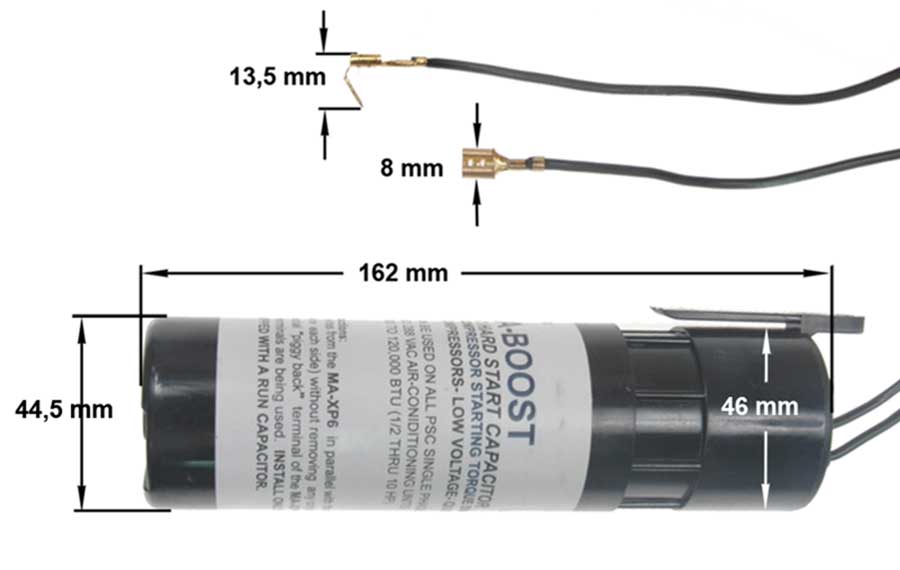 Ρελέ καί πυκνωτής BOOSTER εκκίνησης συμπιεστή κλιματιστικού 1+1 / 2 έως 10HP