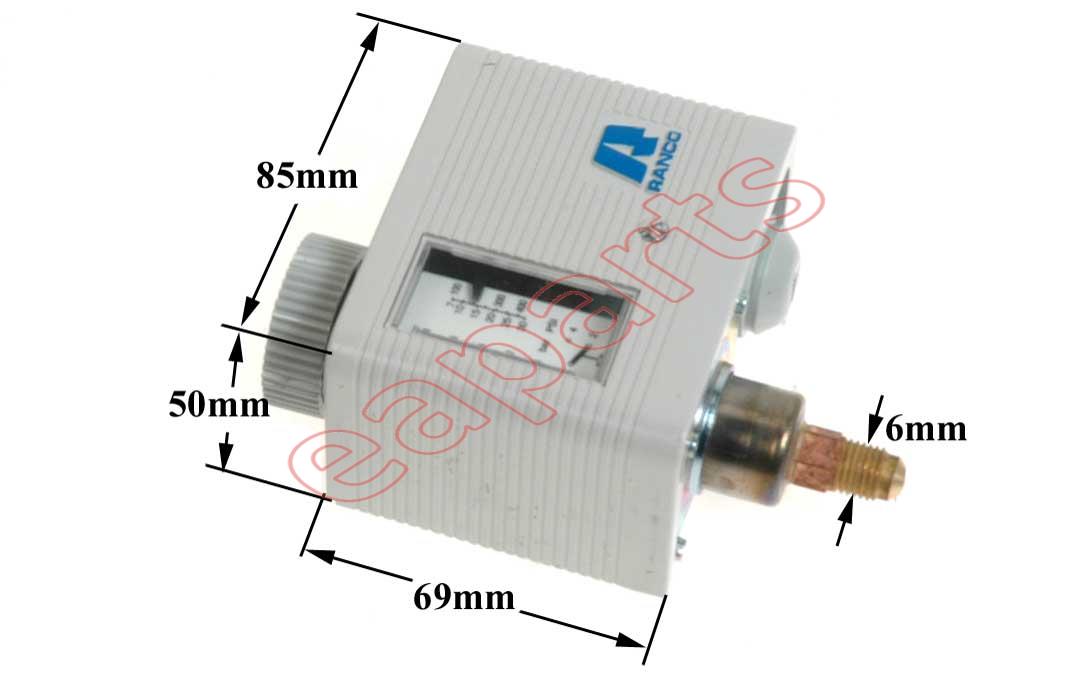 Πιεσοστάτης πρεσσοστάτης υψηλής πίεσης RANCO 016H6750 AUTORESET