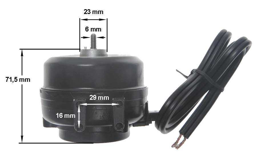 Μοτέρ 0,2A, 220volt, 4 / 44watt, 1550 rpm, αριστερόστροφο, ψυγείου Αμερικάνικου Τύπου