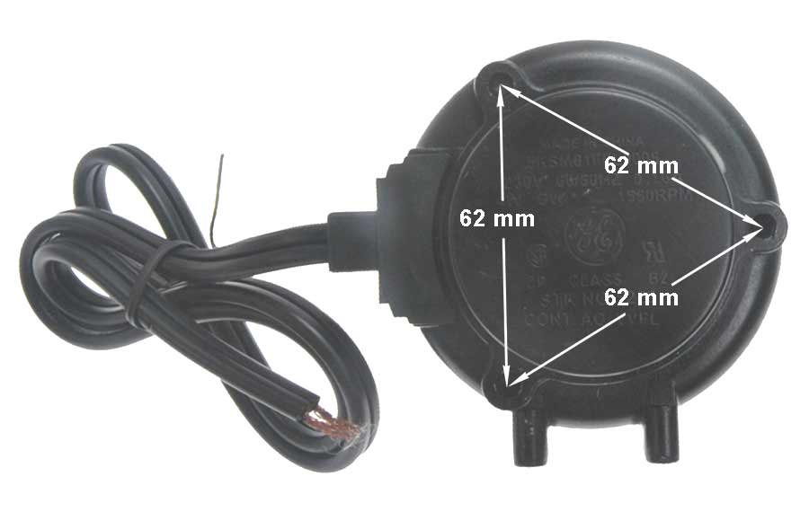 Μοτέρ 0,2A, 220volt, 4 / 44watt, 1550 rpm, αριστερόστροφο, ψυγείου Αμερικάνικου Τύπου