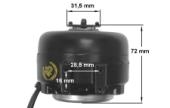 Μοτέρ 115volt, 2watt, 1550rpm, αριστερόστροφο ψυγείου Αμερικάνικου Τύπου 