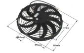 Ανεμιστήρας 12volt - 33cm - SPAL στο ψυγείο για τον κλιματισμό αυτοκινήτου ΓΕΝΙΚΗΣ ΧΡΗΣΗΣ