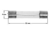 Ασφάλεια γυάλινη μεγάλη 6 X 32mm - 10 Ampere 