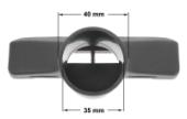 Πέλμα μικρό Φ35mm καθαρισμού ταπετσαρίας  σκούπας MIELE ... original