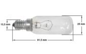 Λαμπτήρας φωτισμού E14, 220volt, 40watt απορροφητήρα ΓΕΝΙΚΗΣ ΧΡΗΣΗΣ