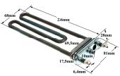 Αντίσταση 2050watt, 220volt 24cm με τρύπα, πλυντηρίου ρούχων WHIRLPOOL ...