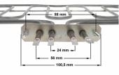 Αντίσταση με γκριλ 3100watt, 220 Volt άνω φούρνου κουζίνας GORENJE / KORTING / ESKIMO