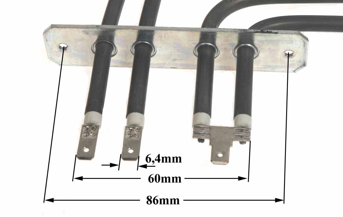 Αντίσταση με γκριλ 1000+1200watt 220volt άνω φούρνου κουζίνας ARISTON / INDESIT ...
