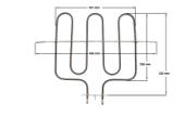 Αντίσταση άνω 1900 watt, 220volt φούρνου κουζίνας TEKA