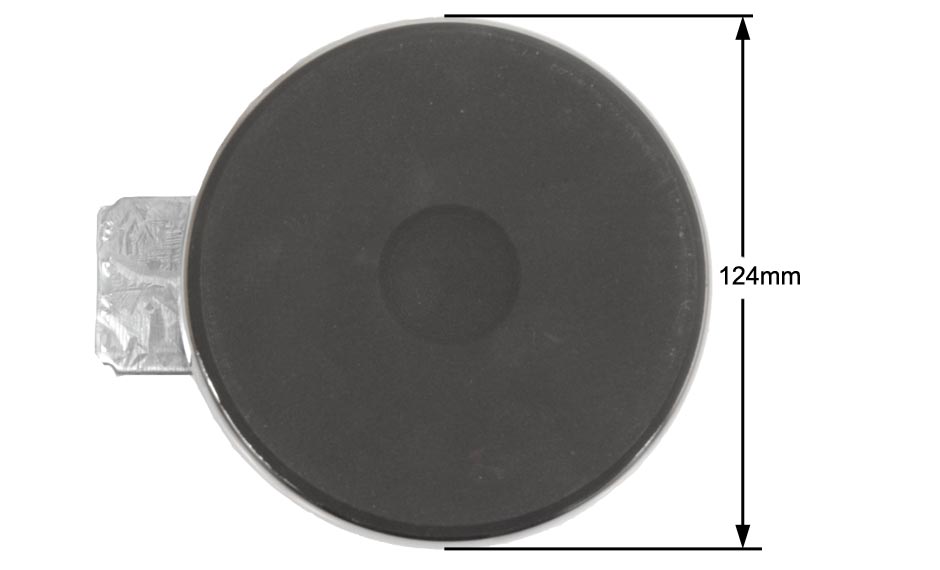 Εστία 600watt Φ115 D125mm μεγάλο προφίλ 9mm, 220volt, ΓΕΝΙΚΗΣ ΧΡΗΣΗΣ