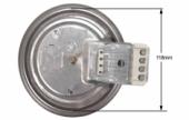 Εστία 600watt Φ115 D125mm μεγάλο προφίλ 9mm, 220volt, ΓΕΝΙΚΗΣ ΧΡΗΣΗΣ