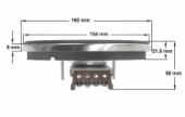 Εστία κουζίνας, ταχεία 1500watt Φ145 D160mm μεγάλο προφίλ 9mm, 220volt