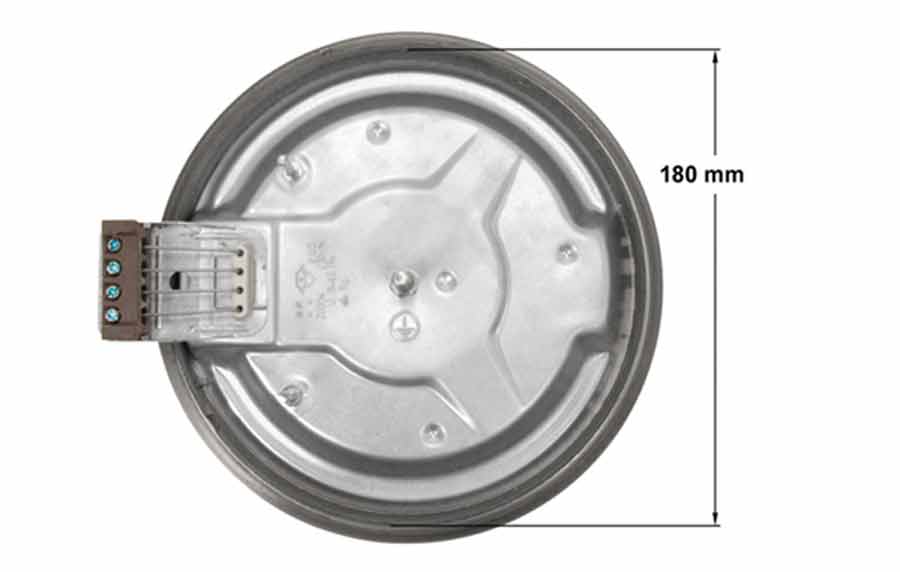 Εστία κουζίνας, ταχεία Φ180 D198mm 2000watt μεγάλο προφίλ 9mm, 220volt