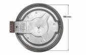 Εστία κουζίνας, ταχεία Φ180 D198mm 2000watt μεγάλο προφίλ 9mm, 220volt