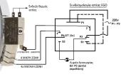 Εστία κεραμική 23cm διάμετρο, διπλής ζώνης 2200watt 220volt με 5 άκρα 