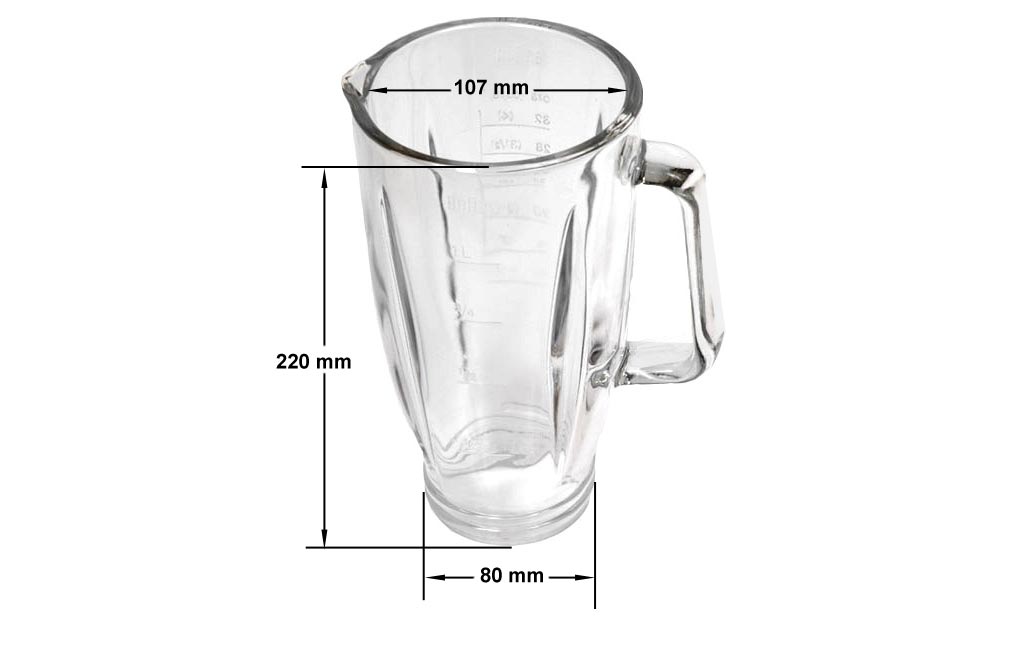 Κανάτα γυάλινη μπλέντερ BRAUN KM32 original