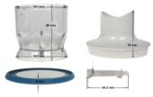 Μπώλ κομπλέ 350ml - 2 καμπυλώσεις μίξερ χειρός BRAUN 4191 original