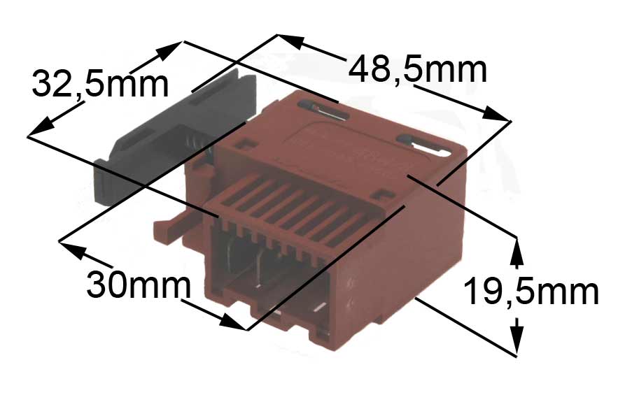 Διακόπτης πατητός με μανδάλωση 2 επαφές πλυντηρίου ρούχων WHIRPOOL 