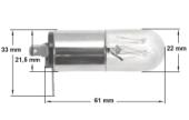 Λάμπα φωτισμού με στήριξη 20watt 220volt φούρνου μικροκυμάτων MOULINEX / AEG ...