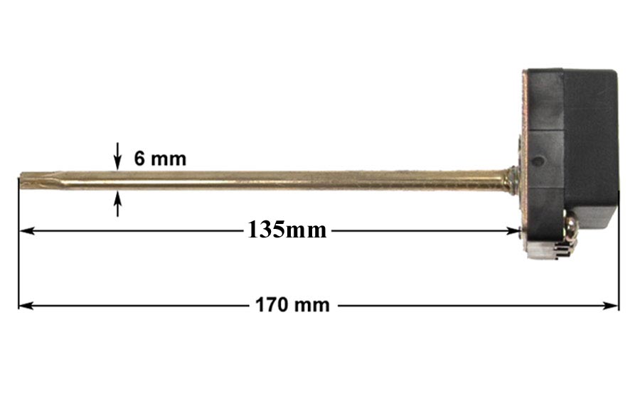 Θερμοστάτης θερμοσίφωνα με 4 επαφές κοντό πούρο 135mm ΓΕΝΙΚΗΣ ΧΡΗΣΗΣ