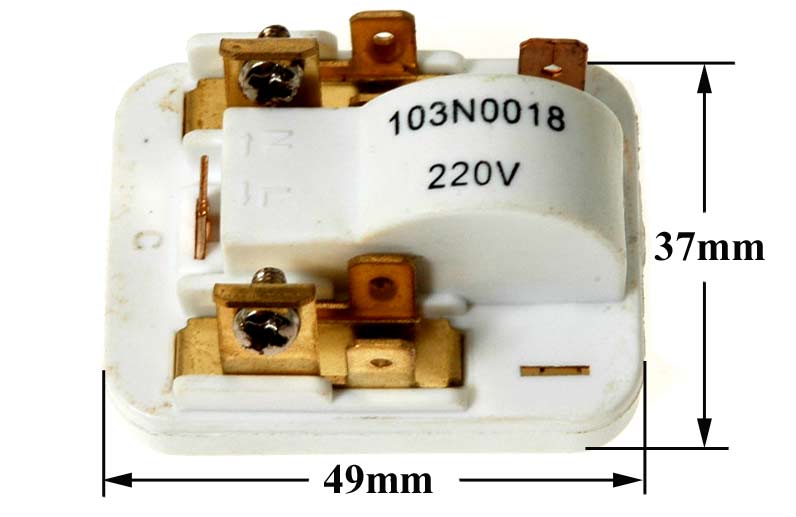 Ρελέ συμπιεστή DANFOSS 220volt, 1 / 6 HP - 103N0018 ψυγείου