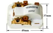 Ρελέ συμπιεστή DANFOSS 220volt, 1 / 6 HP - 103N0018 ψυγείου