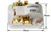 Ρελέ συμπιεστή DANFOSS 220volt, 1 / 4 HP, 103N0011, 103N0021 ψυγείου