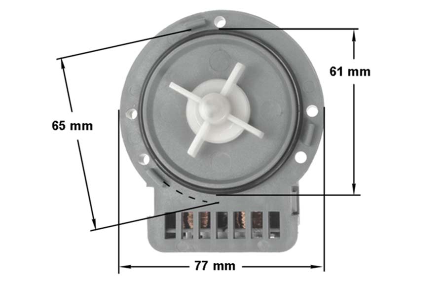 Aντλία μαγνητική 220volt, 40W 50Hz αποχέτευσης πλυντηρίου ρούχων ΓΕΝΙΚΗΣ ΧΡΗΣΗΣ