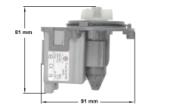 Aντλία μαγνητική 220volt, 40W 50Hz αποχέτευσης πλυντηρίου ρούχων ΓΕΝΙΚΗΣ ΧΡΗΣΗΣ